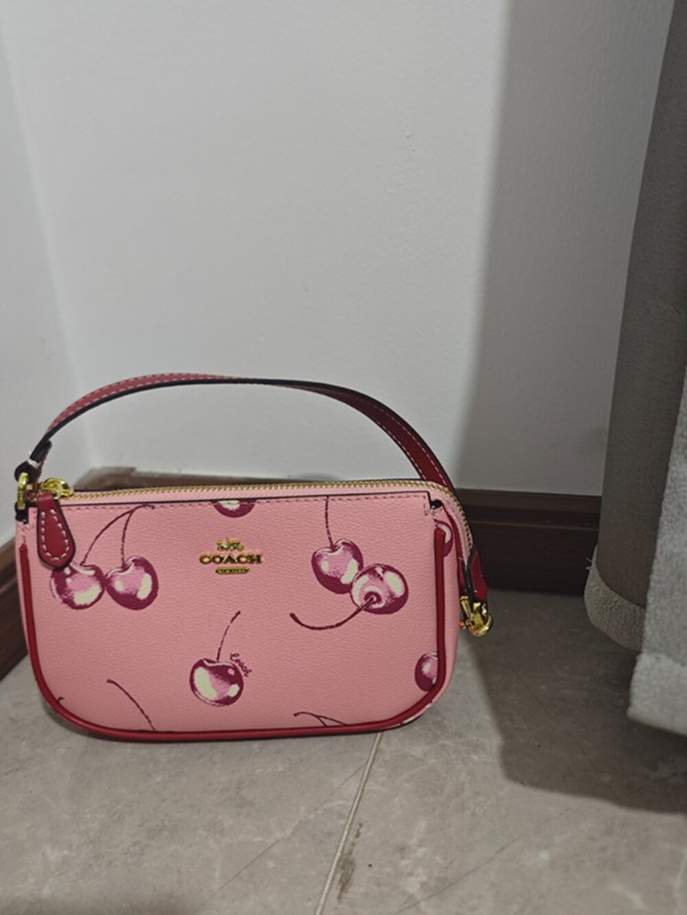 Coach Cherry Print Shoulder Bag